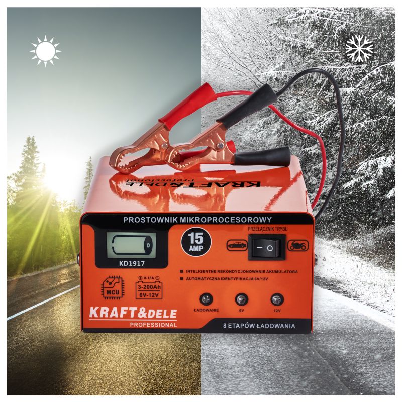 Nabíjačka mikroprocesorová 15AMP | KD1917 Nabíjačka mikroprocesorová 15AMP | KD1917