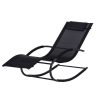 Záhradné hojdacie lehátko | čierne je perfektné pre záhradu, balkón a terasu. Vyznačuje sa ergonomickým, moderným dizajnom.