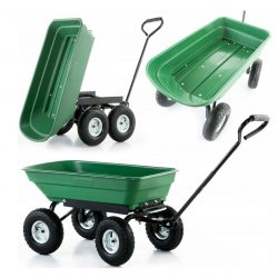 Záhradný vozík - 350kg | 80L, univerzálny záhradný vozík, ktorý kombinuje 3 funkcie: záhradný fúrik, vozík a sklápač.