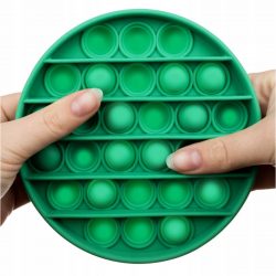 Antistresová hračka Pop it | zelená sa páči dospelým aj deťom, pretože je oddychová a relaxačná. Simuluje bublinkovú fóliu.