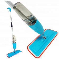 Mop na podlahu s rozprašovačom | modrý je vhodný na čistenie akýchkoľvek povrchov (drevo, dlaždice, laminát atď.)