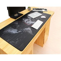 Veľká podložka na stôl - mapa sveta | 90x40cm je nevyhnutným prvkom pre pohodlnú prácu a zaistenie povrchu stola.