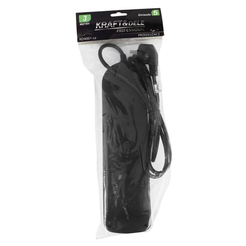 Predlžovací kábel, 5 zásuviek, 3m | KD4001-CZ