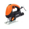 Priamočiara píla 800W s reguláciou otáčok | KD1674 umožňuje pokosové rezy 0-45° vďaka plynulému nastaveniu základne. Prierez dreva: 80 mm.