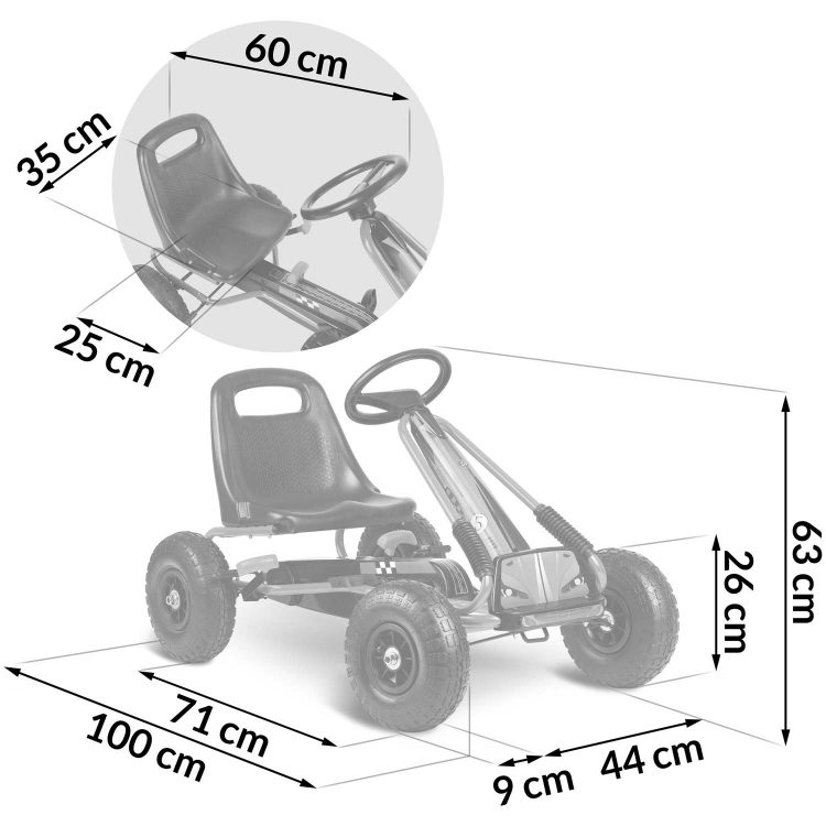 Detská motokára s prevodovkou | zelená