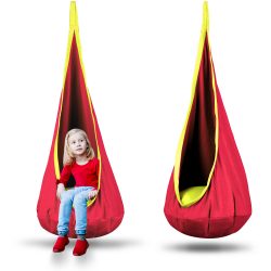 Detská závesná stolička Cocoon | červená