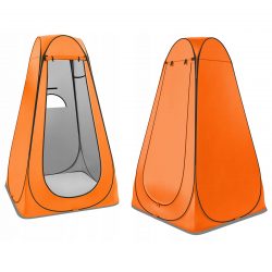 Plážový prezliekací stan - sprcha kabínka WC | oranžový sa dá použiť ako šatňa, sprcha alebo turistické WC. Výška: cca 185cm.