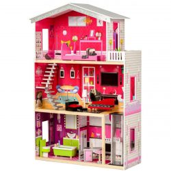 Veľký drevený domček pre bábiky | rezidencia Malibu