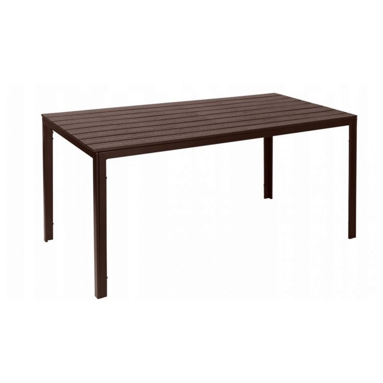 Záhradný cateringový stôl - hnedá |156x78cm