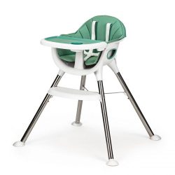 Jednoduchá detská jedálenská stolička | zelená