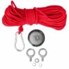 Neodýmový magnet 180kg s lanom - magnet fishing | KD10418 je prispôsobený na prácu vo vode. Obsahuje lano, karabínu, úchyty.
