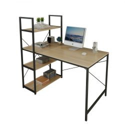 Písací pracovný PC stôl s knižnicou | 120 x 64 cm