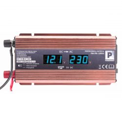 Menič napätia 12V/230V LCD 1200W | PM-PN-1200LS sa používa na napájanie elektrických zariadení vyžadujúcich napätie 230V.