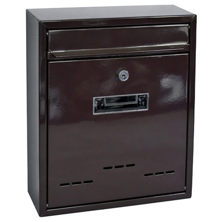 Poštová schránka FLATBLOCK hnedá | 310x260x90mm je vyrobená z kvalitných materiálov. Rozmery: 310x260x90mm, hnedá farba.
