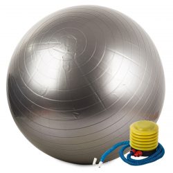 Fitlopta - gymnastická lopta s pumpou 75cm | strieborná je ideálna pre domáce cvičenie a rehabilitáciu. Ideálna pre každého.