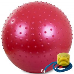 Fitlopta – gymnastická lopta na cvičenie + pumpa 55cm | červená sa používa pri rehabilitačnej terapii, kondičných cvičeniach atď.