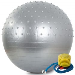 Fitlopta – gymnastická lopta na cvičenie + pumpa 70cm | šedá sa používa pri rehabilitačnej terapii, kondičných cvičeniach atď.