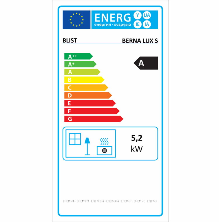 Krbové kachle 9kW BLIST BERNA LUX S | čierne