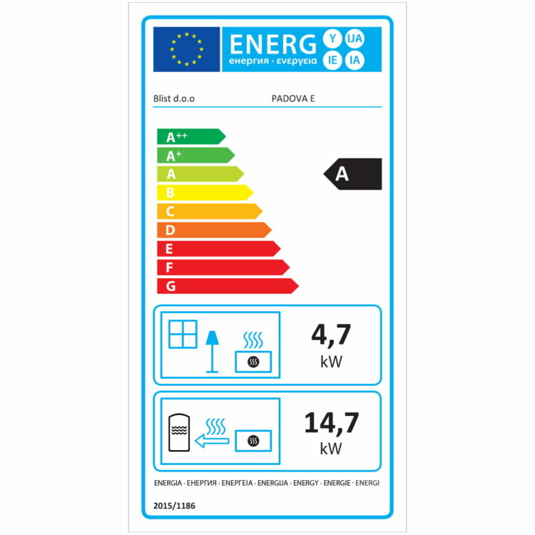 Krbové kachle s výmenníkom vody 19,4 kW | Padova E