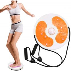 Twister - rotačný disk na cvičenie + laná | oranžový je senzačné zariadenie na všeobecné rozvojové cvičenia mnohých častí tela.