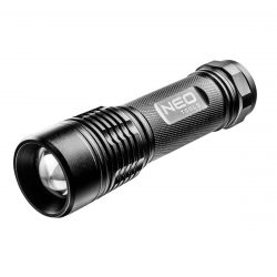 LED baterka 200lm ZOOM IPX7 | NEO 99-101 je vyrobená z kvalitného hliníka, vybavená výkonnou LED s výkonom 200 lúmenov.