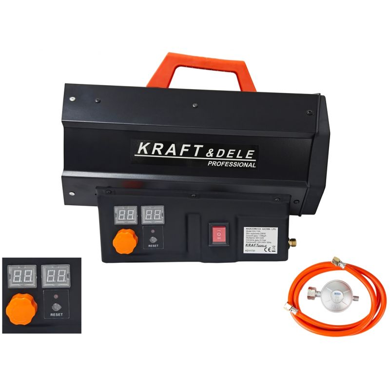 Plynový ohrievač 25kW + regulátor a hadica | KD11731 Plynový ohrievač 25kW + regulátor a hadica | KD11731