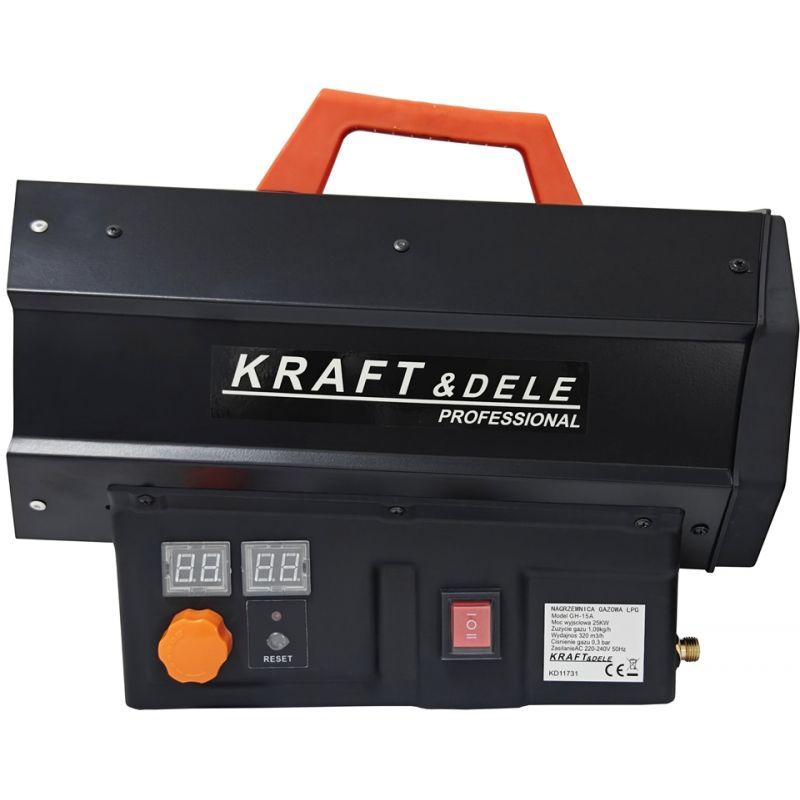 Plynový ohrievač 25kW + regulátor a hadica | KD11731 Plynový ohrievač 25kW + regulátor a hadica | KD11731