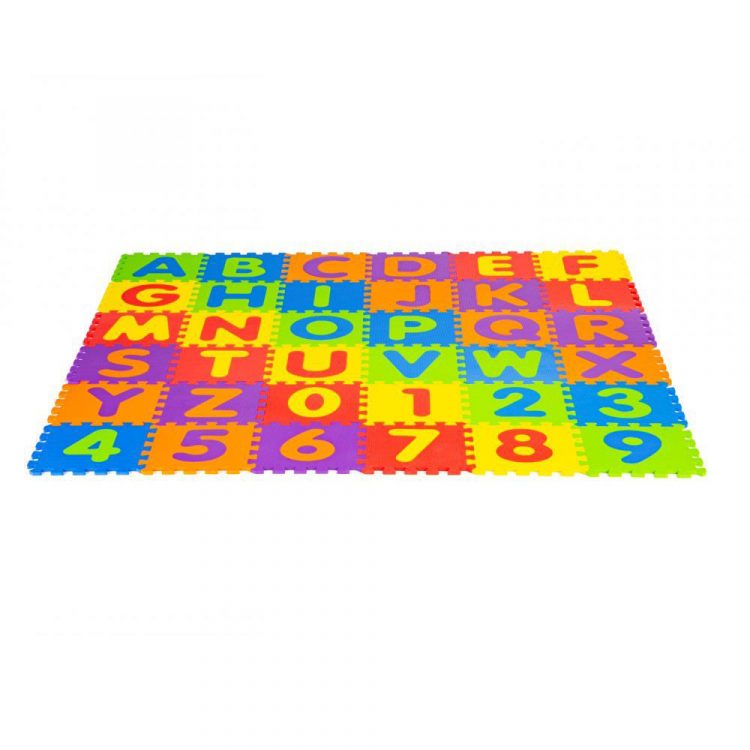 Penová puzzle podložka s abecedou a číslami | 178x178cm