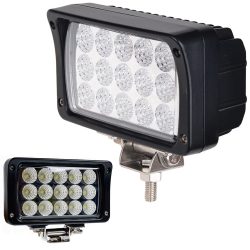 Hranaté prídavné LED svetlo - 15 LED | čierne