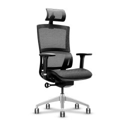 Kancelárska stolička s opierkou - max.150 kg | čierna