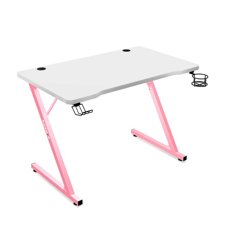 Univerzálny herný stôl Huzaro | bielo-ružový
