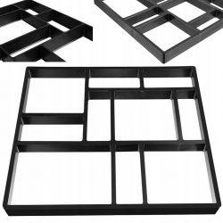 Forma na betónové chodníky - 44,5 x 39,5 cm | čierna