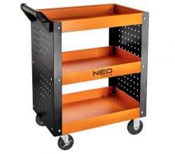 3 policový dielenský vozík značky NEO s nosnosťou 120 kg. je ekonomická verzia skrine dopĺňajúca ponuku NEO.