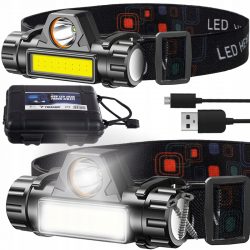 LED čelovka s magnetom USB 4v1 + puzdro - je doplnok so širokým spektrom použitia. Je vyrobená z kvalitných materiálov: hliník a ABS.
