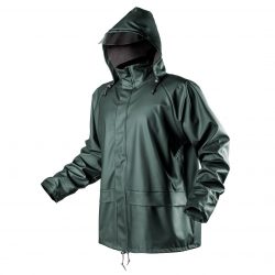 Pracovná bunda do dažďa PU/PVC je ideálna do daždivého a veterného počasia. Bunda je pohodlná a neobmedzuje v pohybe. 