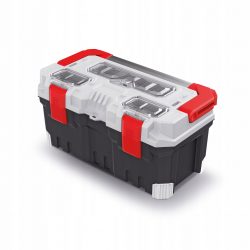 Praktický kufrík na náradie Titan Plus | sivo-čierny