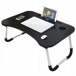 Skladací stolík pod notebook umožňuje pohodlnú prácu za každých podmienok. Môže byť umiestnený napríklad aj na posteli či stole.