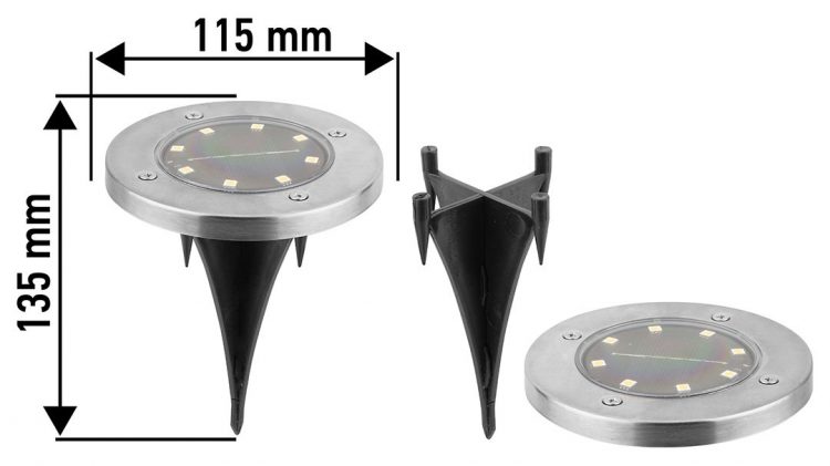 Solárne svetlo do zeme LED 50 lm NEO | 99-087