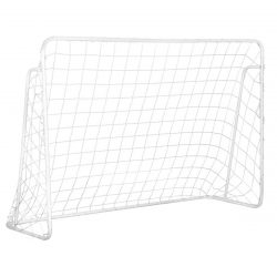 Futbalová bránka | 180x122 cm - je vyrobená zo silných oceľových rúr spojených skrutkami a západkami. Upevnenie k zemi pomocou kolíkov.