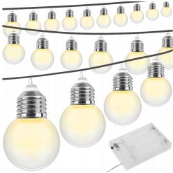 LED svetelná dekoračná reťaz 20ks - girlanda - sa vyznačuje nízkou spotrebou energie a moderným dizajnom. Dĺžka kábla je až 5,2m.