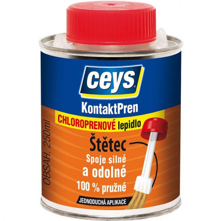 Lepidlo so štetcom Ceys Kontaktpren - 250 ml