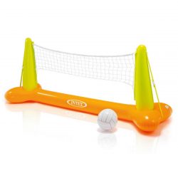 Nafukovací volejbal do vody / bazéna + lopta | INTEX 56508 - s rozmermi 239 x 64 x 91 cm. Obsahuje konštrukciu, sieť, loptu, opravnú záplatu.