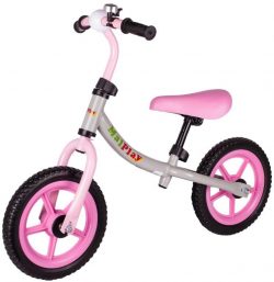 Detské odrážadlo/bicykel - do 30 kg | šedo-ružový