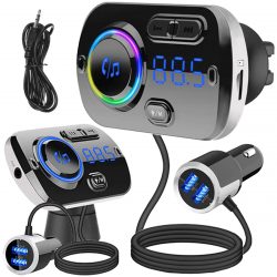 FM bluetooth transmitter do auta USB 5.0 8v1 - má 3 spôsoby prehrávania hudby: bluetooth, SD karta, AUX. Formát: MP3, WMA, WAV, FLAC