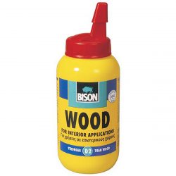 Lepidlo na drevo Bison Wood D2 75ml lepí všetky typy mäkkého a tvrdého dreva, preglejok, dýh, papiera a lepenky.