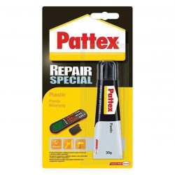 Lepidlo na plasty Pattex Repair Special Plastic 30g - lepidlo na báze polyuretánu vhodné na lepenie tvrdených a mäkkých plastov.