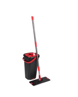 Mop, QuickShine MagicHome, plochý, s 8 lit. žmýkacím vedrom je vhodný na takmer všetky typy povrchov, pričom je vhodný na mokré ako aj suché čistenie.
