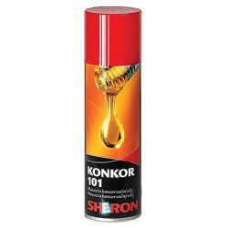 Olej Konkor 101 Sheron 300ml - univerzálny mazací a konzervačný sprej. Je vhodný na čistenie a mazanie zbraní, el. kontaktov, zámkov a iné.