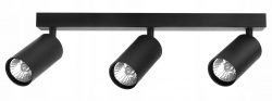 Stropné / nástenné bodové svietidlo - čierne | 3 x GU10 - môžete ho použiť ako nástenné alebo stropné svietidlo. Vyrobené z hliníka.