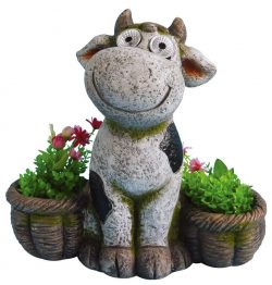 Dodajte svojej záhrade originálnosť! Keramický kvetináč - kravička ozdobí každú záhradu, či dvor. Môžete si doň zasadiť Váš obľúbený kvet.